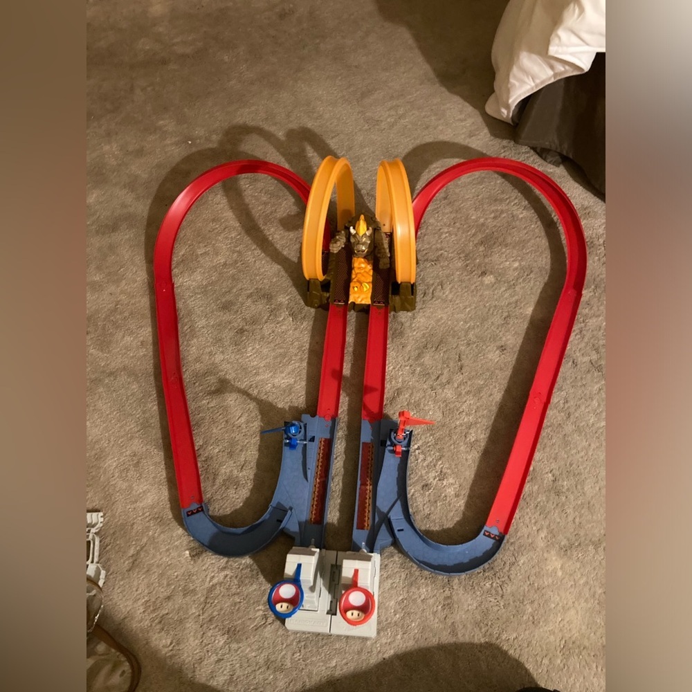 Hot Wheels Mario Kart Bowsers Castle Chaos Track Set All Track Parts No Cars